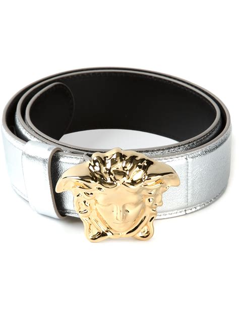 gianni versace silver medusa belt|Versace Medusa belt men.